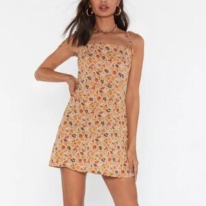 Nasty Gal Well That's A Re-Leaf Floral Mini Dress Size 0